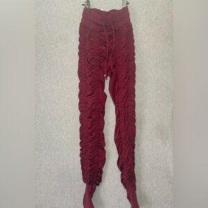 AGOGIE Women's S20+ Built in Resistance Training Maroon Workout Pants